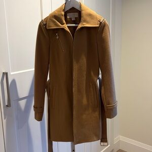 Michael Kors Camel Belted Trench Coat